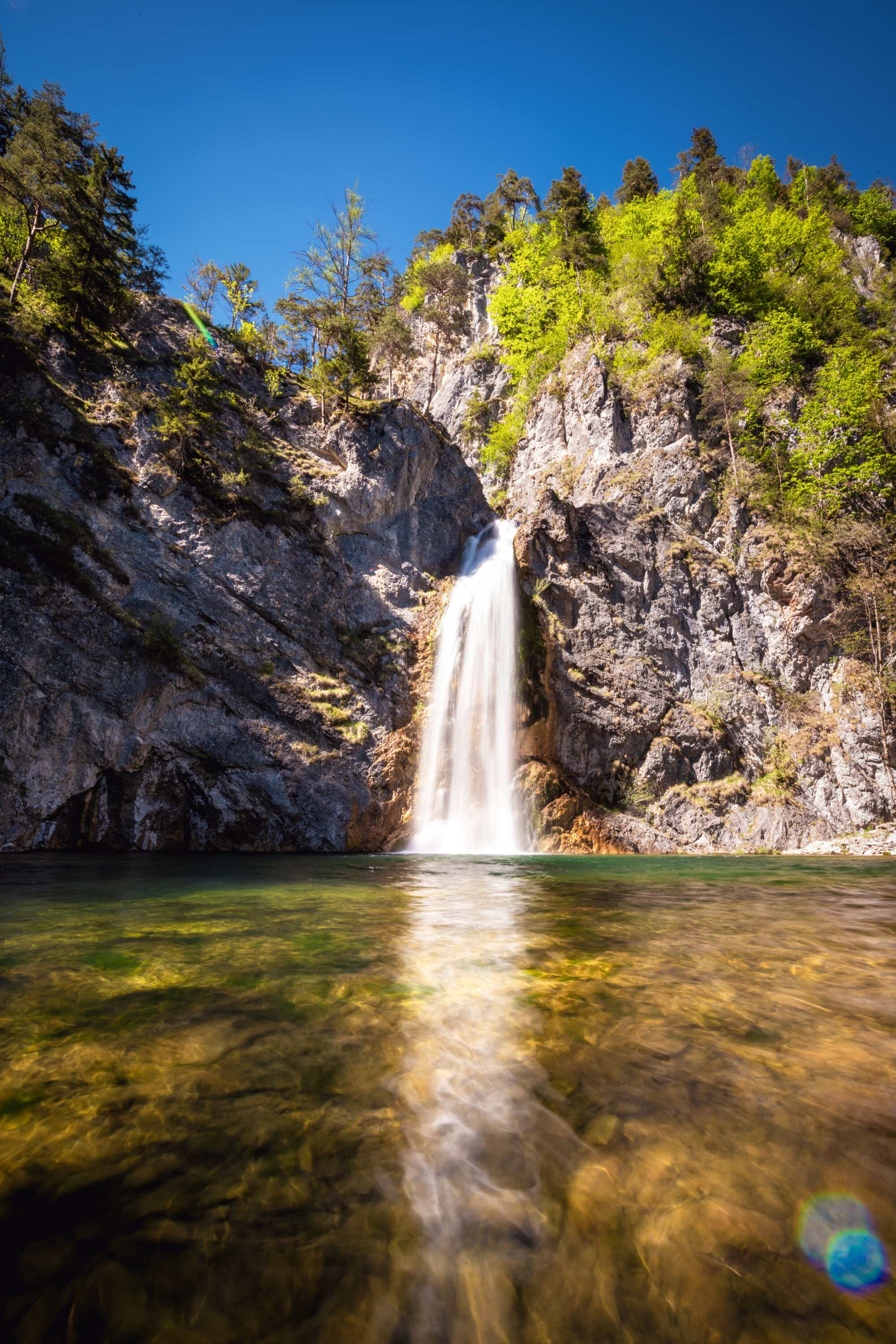 Filming location - Salza Waterfall