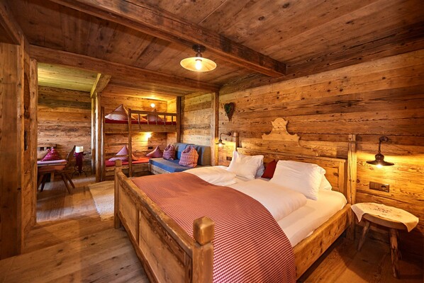 Schlafzimmer Kuschelhütte Brandalm Ramsau