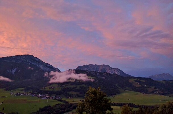 Sonnenuntergang vom Balkon