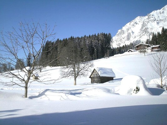 Ausblick verschneit